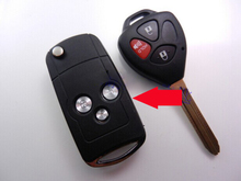 Car Key Blank Modified Flip Folding Remote Key Shell Case For Toyota Camry 3 Buttons Fob Key Cover 5PCS/lot 2024 - buy cheap