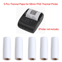Rolo de papel térmico do recibo de 5 pces 57x30mm para a impressora térmica móvel da posição 58mm 2024 - compre barato