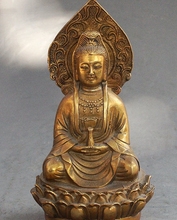 Estatua de budismo chino, bronce dorado, kwan-yin Guan yin Pot Boddhisattva, diosa 2024 - compra barato