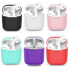 Caixa de fone de ouvido sem fio para airpods, caixa de silicone tpu protetora bluetooth para fones de ouvido, acessórios para apple airpods, caixa de carregamento 2024 - compre barato