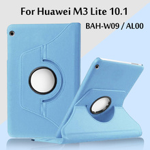 Funda de piel giratoria de 360 grados para tableta Huawei MediaPad M3 Lite, 10 BAH-W09 / BAH-W19/BAH-AL00, 10,1 pulgadas 2024 - compra barato