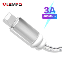 LEMFO usb кабель для iphone кабель Xs max Xr X 8 7 6 plus 6s 5 s plus ipad mini Кабели быстрой зарядки мобильный провод для зарядного устройства 2024 - купить недорого