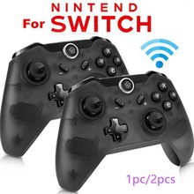 1pc/2 pçs sem fio bluetooth gamepad remoto pro controlador joypad para nintend switch console gamepads joystick 2024 - compre barato