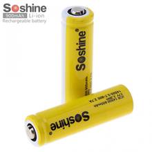 2pcs Soshine 3.7V ICR 14500 900mAh Li-ion Rechargeable Battery with Safety Relief Valve + Battery Box for Flashlights Headlamps 2024 - buy cheap