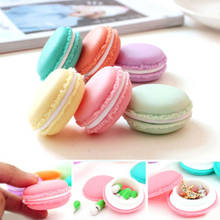 1 Pcs Portable Mini Macaron Storage Box Macaroon Carrying Pouch Earphone SD Card jewelry Pocket Container Case Cute 4.2X2CM 2024 - buy cheap