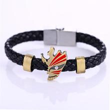 MJ Cosplay Jewelry Hot Anime Jewelry Steel  Bracelets BLEACH Weave Leather Bracelet & Bangle 2024 - buy cheap