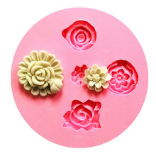 Molde con forma de flores para Fondant de silicona, decoración para Tartas, accesorios de cocina, SQ14143 2024 - compra barato