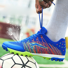 Футбольная обувь для мужчин и женщин, дышащая сетчатая обувь для мяча, для начальной школы, для регби, соревнований, тренировочная обувь для мужчин 2024 - купить недорого