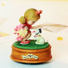 Rotating music box music box home decorations birthday wedding Christmas girlfriend gifts free shipping 2024 - buy cheap