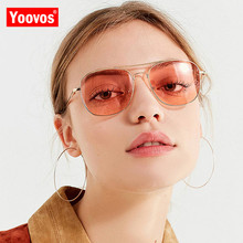 Yoovos 2021 vintage óculos de sol feminino clássico metal óculos para homem espelho retro compras óculos de sol feminino uv400 2024 - compre barato