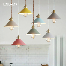 Modern Wire Chandelier Colorful Pendant Lights Macaron Ceiling Lights E27 Lamp Bar Study Dining Room Home Indoor Lighting Decor 2024 - buy cheap