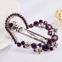 Korean Fashion Rhinestones Hair Pins For Women Girls Crystal Silver Color Barrette Hair Jewelry Accessories 2024 - buy cheap