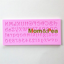 Mom&Pea 0890 Free Shipping Letter & Numbers Shaped Silicone Mold Cake Decoration Fondant Cake 3D Mold Food Grade 2024 - buy cheap