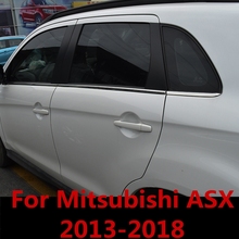 Para mitsubishi asx 2013-2018 tira guarnição da janela do carro de aço inoxidável decorativa brilhante tira corpo guarnição janela lantejoulas 2024 - compre barato