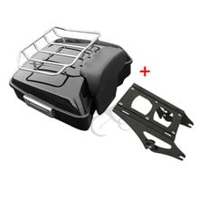 Motorcycle Chopped Pack Trunk Backrest Two-up Rack For Harley Tour Pak Touring Road King Glide Models 14+ 2024 - buy cheap