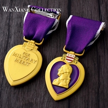 America WWII purple heart Medal Badge with box for collection drop shipping 2024 - buy cheap