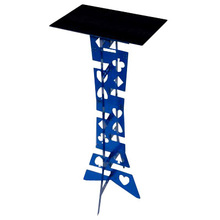 Mesa de mágica dobrável de alumínio, mágica (azul)-palco, truque de mágica, mágica, adereços 2024 - compre barato