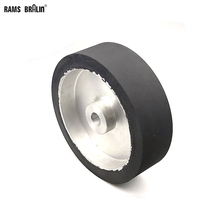 250*75mm Solid Rubber Contact Wheel Dynamically Balanced working with Sanding Belt 2024 - buy cheap