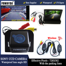 FUWAYDA SONY CCD HD Parking 170 Car RearView Camera With 4.3" Car Rearview Mirror Foldable Monitor for TOYOTA Prius 2012 2024 - buy cheap