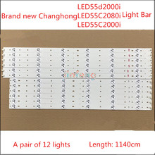 100% original novo 1140mm led faixa de lâmpada de luz de fundo para changhong 55 polegadas tv led55d200i ledled55c200i 2024 - compre barato