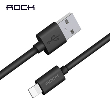 Data USB Cable for Lightning cable,ROCK 2.4A Fast Charger Charging Cable for iPhone 5s X 8 7 6s 5 se for iPhone cable for iPad 2024 - buy cheap
