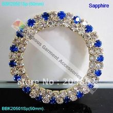 10pcs 50mm Round AB Crystal Ring Royal Blue Red Emerald Fuchsia Alternated Gold Sliver DIY Browbands Rhinestone diamante buckles 2024 - buy cheap
