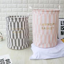 Waterproof Laundry Basket Toy Storage Picnic Basket Box Cotton Washing Clothes Box Baby Orgnizer Home Storage Organization JJ30 2024 - buy cheap