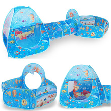 3 in 1 Foldable Tent Toys Baby Ocean Ball Pool Outdoor Indoor Play Game Pipeline Crawling Tunnel Ball Pool for Children Gifts 2024 - buy cheap