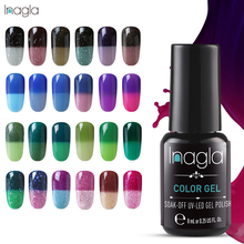 Inagla Temperature ChangeGel Polish UV Vernis Semi Permanent Primer Top Coat 8ML Gel Varnish Nail Art Manicure Gel Lak 2024 - buy cheap