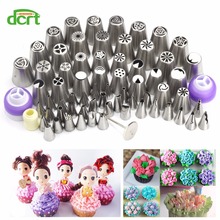 69 Pcs Stainless Steel Pastry Nozzle Icing Piping Tips Russian Korean Style Nozzles for Cupcake Puff Cake Decorating Tools 2023 - buy cheap