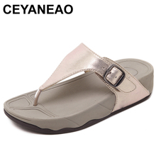 CEYANEAO2018 Summer new Women slippers Slip-on Casual buckle slope Female Sandals Beach Flip Flops Lady Slippers Women ShoesE990 2024 - buy cheap