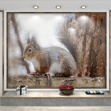 Decorative wallpaper High-definition squirrel background wall 2024 - buy cheap