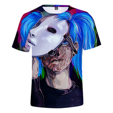 Camisetas con estampado 3D de Sally Face para hombre y mujer, camisa de manga corta con dibujo de cara de Sally, moda de verano 2024 - compra barato