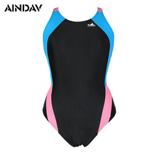 2020 Womens Professional Racing One Piece Swimsuit Patchwork Swimwear Women Bathing Suits Athlete Sports Suits Swimming Leotard 2024 - buy cheap