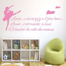 Pegatinas de pared giratorias para decoración de habitación, calcomanías francesas de 154x58cm, envío gratis, w10201 2024 - compra barato