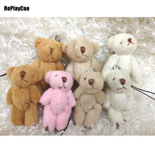 50pcs/lot Mini Teddy Bear Stuffed Plush Toys 6cm Small Bear Stuffed Toys pelucia Pendant Kids Birthday Gift Party Decor 005 2024 - buy cheap