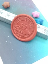 Swan couple wax seal stamp,Envelope seal DIY sealing wax stamp vintage custom design box set wood metal handle deco 2024 - buy cheap