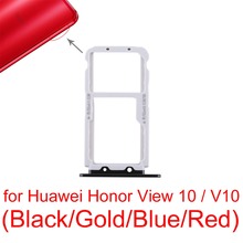 Bandeja de tarjeta SIM + bandeja de tarjeta SIM/Micro SD, piezas de repuesto para Huawei Honor View 10 / V10 2024 - compra barato