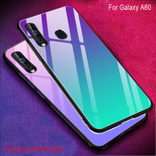 Чехол из закаленного стекла для Samsung Galaxy A60 a60, чехол-накладка градиентного цвета для Samsung Galaxy A 60, мягкие силиконовые чехлы для телефонов 2024 - купить недорого