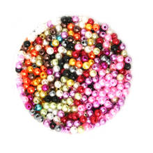 4mm New Arrival Pearl Beads 2000 PCs Random Mixed Color Imitation Acrylic Plastic Round Beads for DIY Jewelry PS-BSG01-01MX 2024 - buy cheap