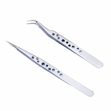 Curved Straight Eyelash extension tweezers  False eyelash Eye Lash Styling Tools Makeup tools 2024 - buy cheap