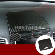 For VW Touareg Carbon Fiber Center Dashboard Storage Box Cover Trim 2011-2018 1pcs Car Accessories Interior Car Decor Car Trim 2024 - buy cheap