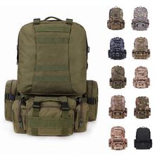 Mochila militar Molle para exteriores, morral táctico, bolsa deportiva para acampar, senderismo, viaje, 12 colores 2024 - compra barato