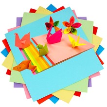 Разноцветная Двусторонняя бумажная оригами 70gsm, складная квадратная крафт-бумага, сделай сам, ручная работа 2024 - купить недорого