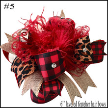 free shipping 10pcs Buffalo Plaid bows christmas Hair Bows With Clips plaid Kids Girls Princess Handmade Boutique bows 2024 - buy cheap