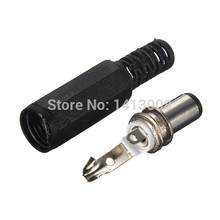Black Plastic Cover DIY 20Pcs 2.1mm(ID) x 5.5 mm(OD) Male DC Power Plug Socket Jack Adapter Connector Wholesale 2024 - buy cheap
