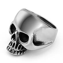Mimeng Titanium Skull Ring Stainless Steel Rings Western Style Rings Men's Ring 2024 - buy cheap