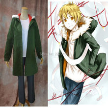 Hot Anime Noragami Yukine Olive green Hooded Jacket Cosplay Costume S-XL Cheap Men's Cloth unisex,Free Shipping! 2024 - buy cheap