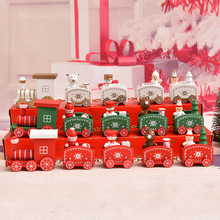 Snowman Santa Claus Wooden Train Christmas Gift Xmas Dinner Decor Home Table Party New Year Ornaments Decoration Supplies 62271 2024 - buy cheap