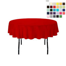 HK DHL Stain Feel 70 inch/180cm Polyester Round Red Tablecloth for Wedding, 5/Pack 2024 - buy cheap